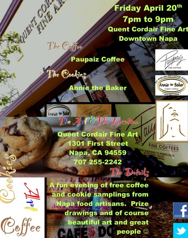 Coffee Cookies and Art Event Downtown Napa